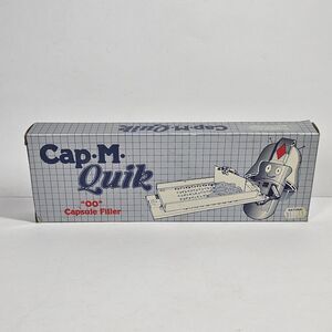 Cap-M-Quik Size 00 Capsule Filler 50 Holes Manual Filling Machine Tool